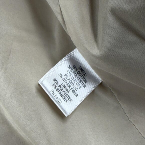 Banana Republic Jacket Womens 8 Petite Italian Fabric Textured Tweed Pockets - Picture 11 of 16